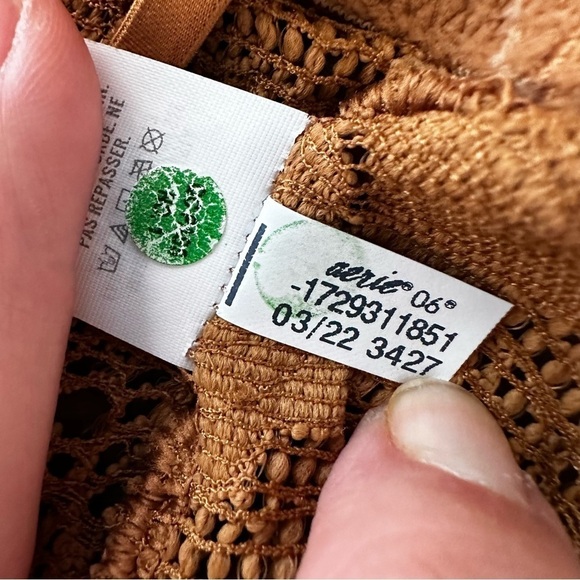 Aerie Lace Bralette Mustard Summer Gold, XS - Picture 6 of 6